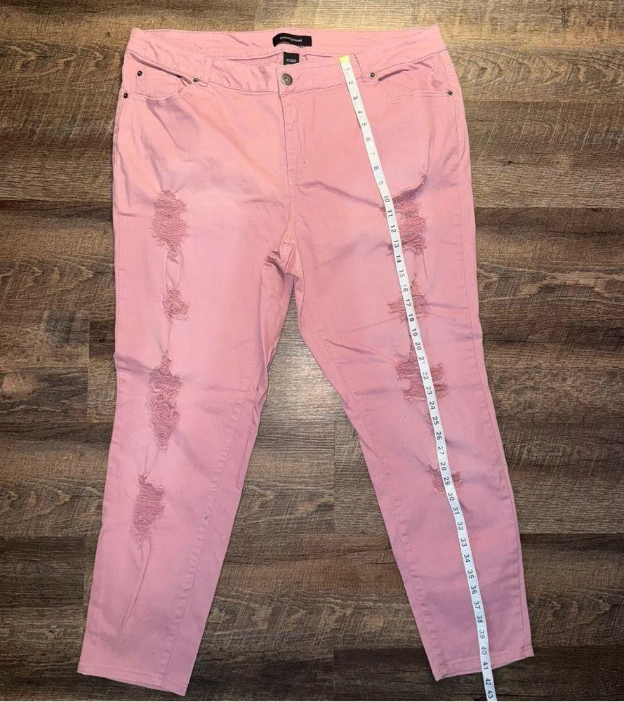 Ashley Stewart Distressed Pants Women’s Size 22 - Image 7