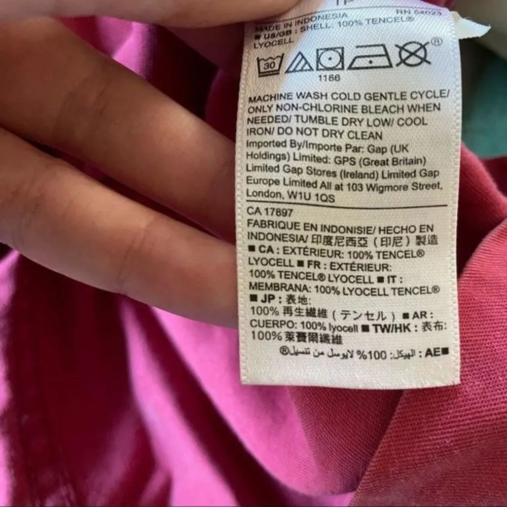 Gap  Oversized Shirt Jacket Red‎ XS - Image 5