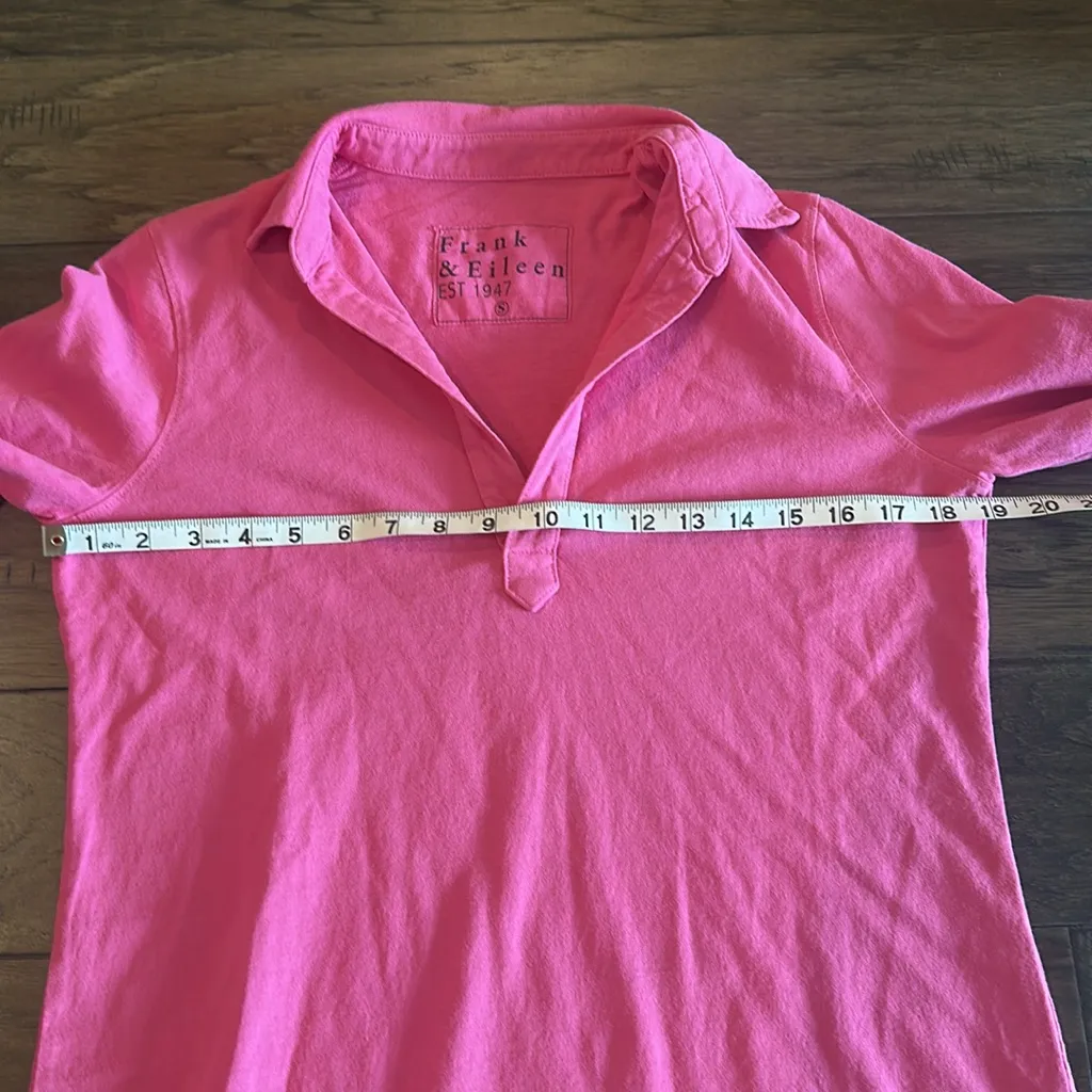 NWOT Frank and Eileen Pink Nicole Henley Dress Sz S - Image 5