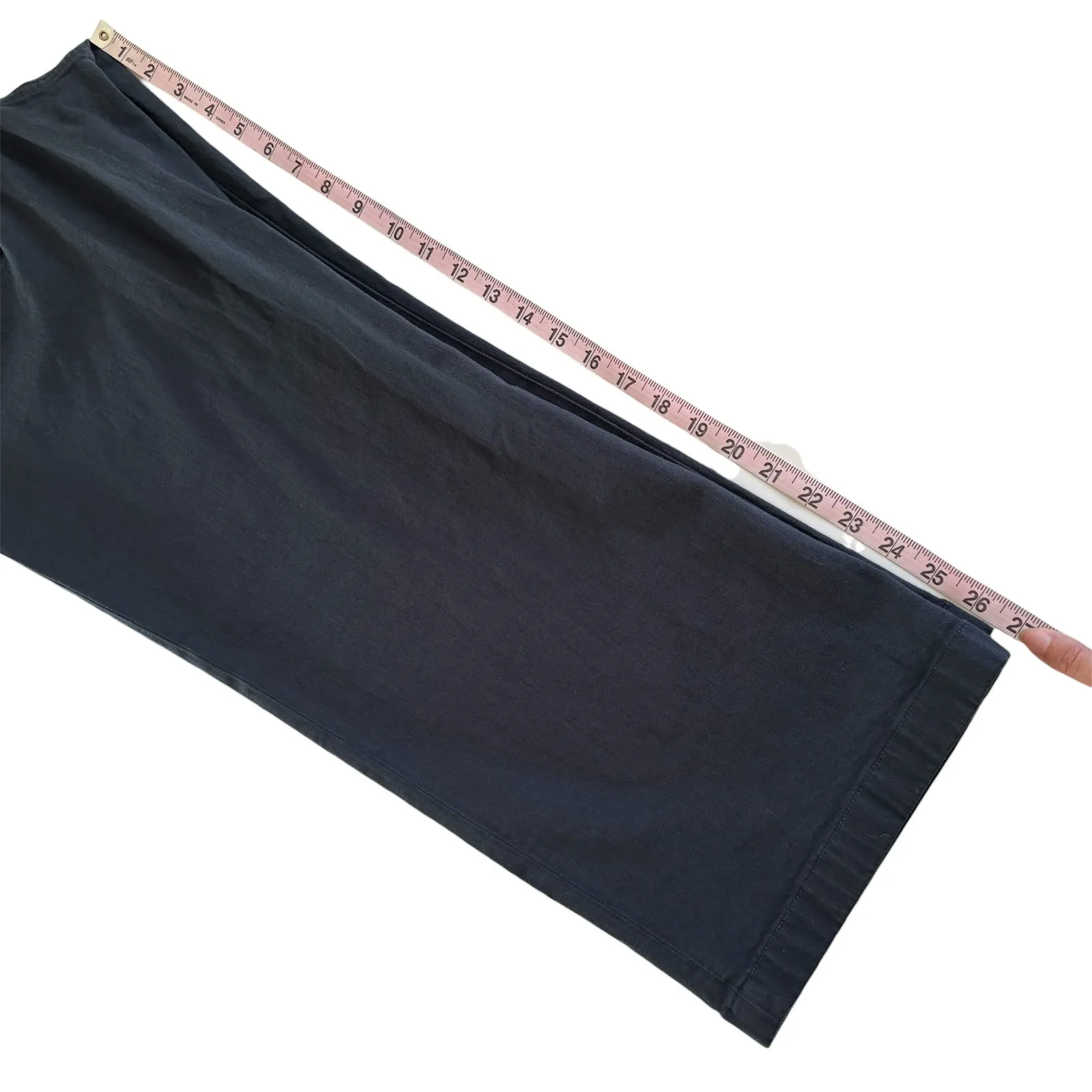 Madewell Emmett Wide Leg Jeans Comfort Stretch Classic Navy Size Petite 31 NWT - Image 8