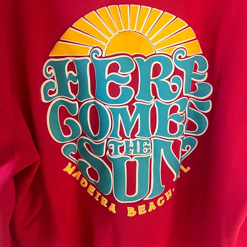 Pacific & Co Hot Pink Hoodie Size XL - Image 3