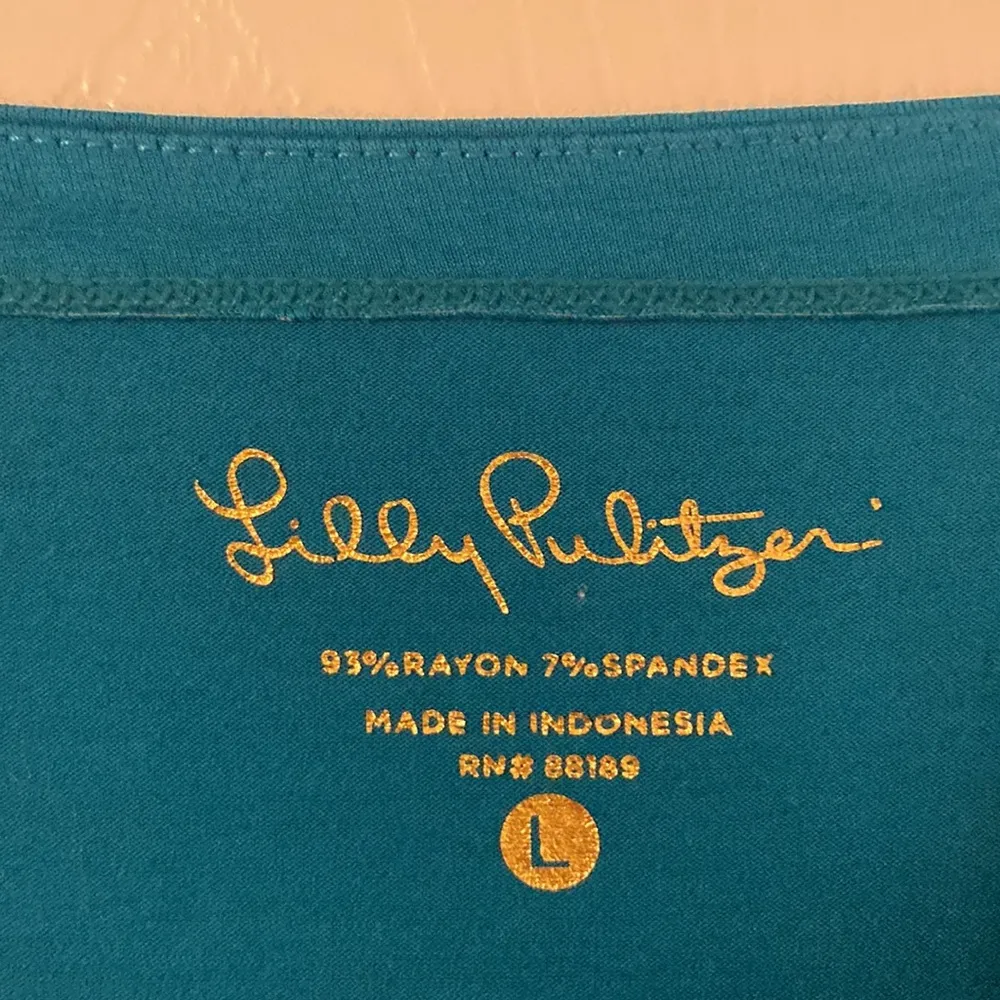 LILLY PULITZER DRESS SIZE L LENGTH 35” BUST 36” SLEEVES 18”/12” - Image 2