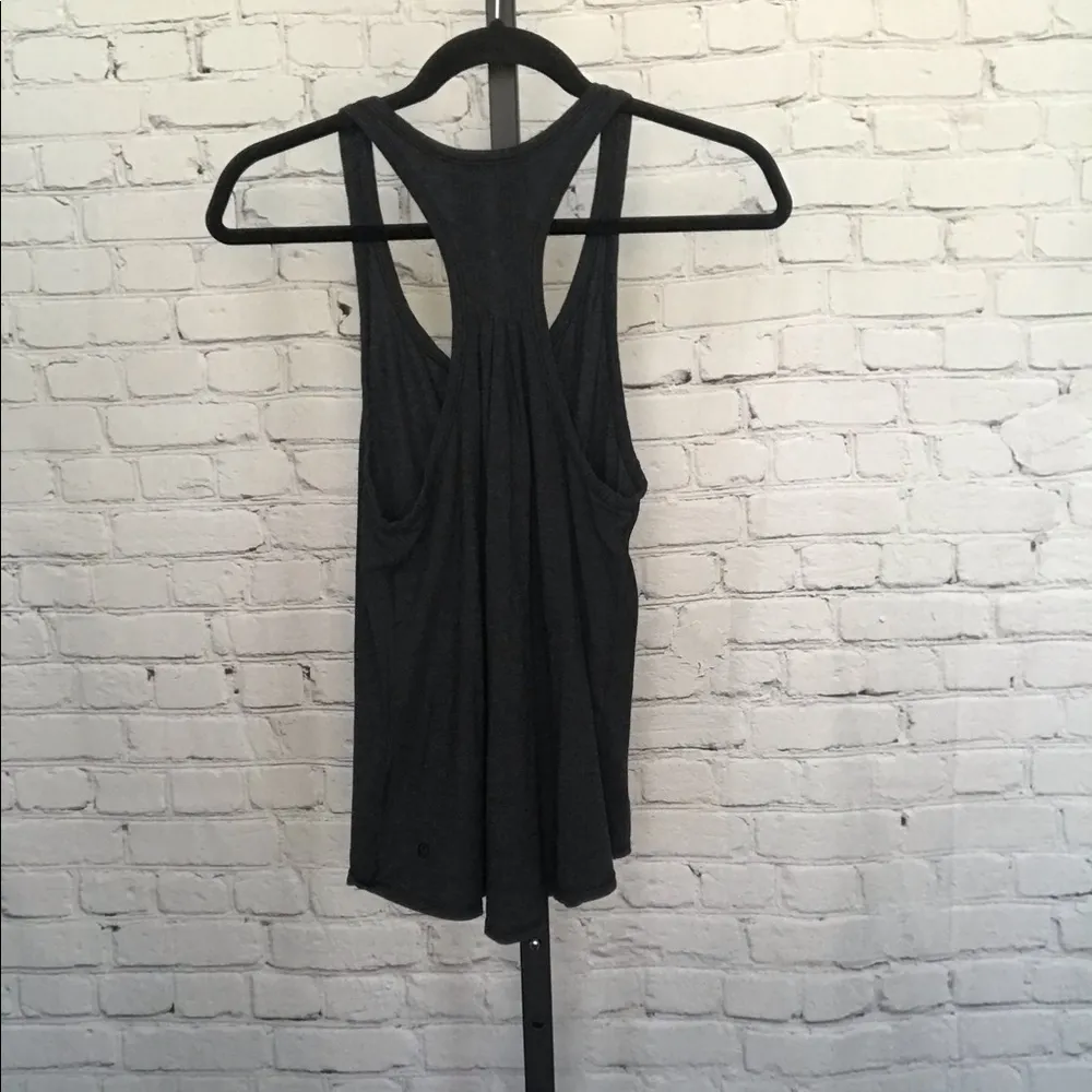 Lululemon Grey Razorback Singlet Tank Top - Image 2