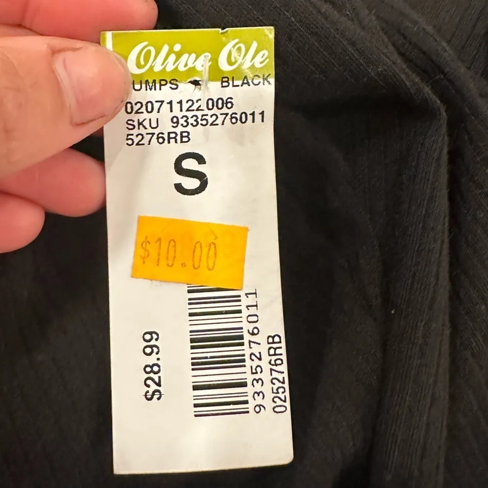 NWT BEST CODY BLACK RIBBED JUMPSUIT ONE LOWER SHOULDER STYLE SZ small - Image 4