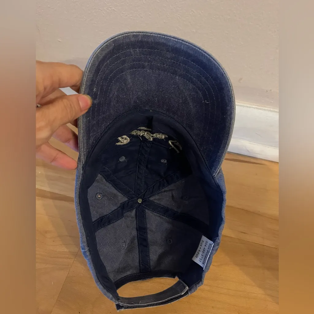 Bourbon St New Orleans Baseball Cap Denim Wash Louisiana Mardi Gras Hat Big Easy Blue - Image 6