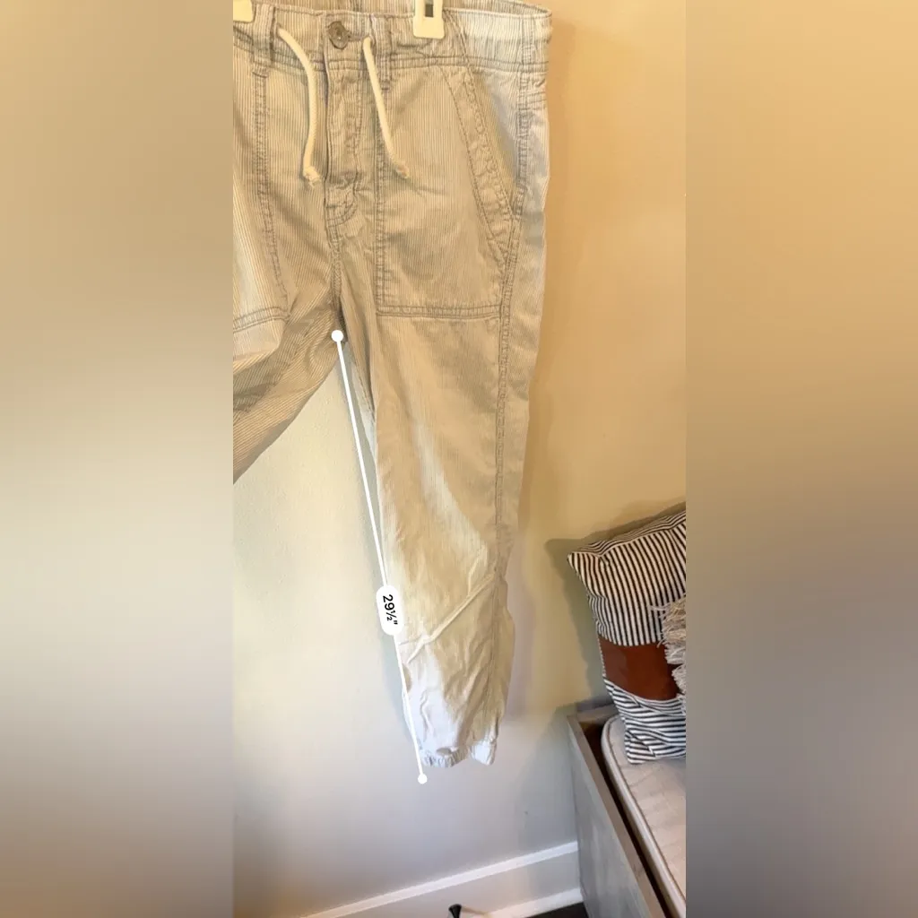 AE American Eagle Tomgirl Jogger Indigo Stripe Size 2 Regular - Image 11