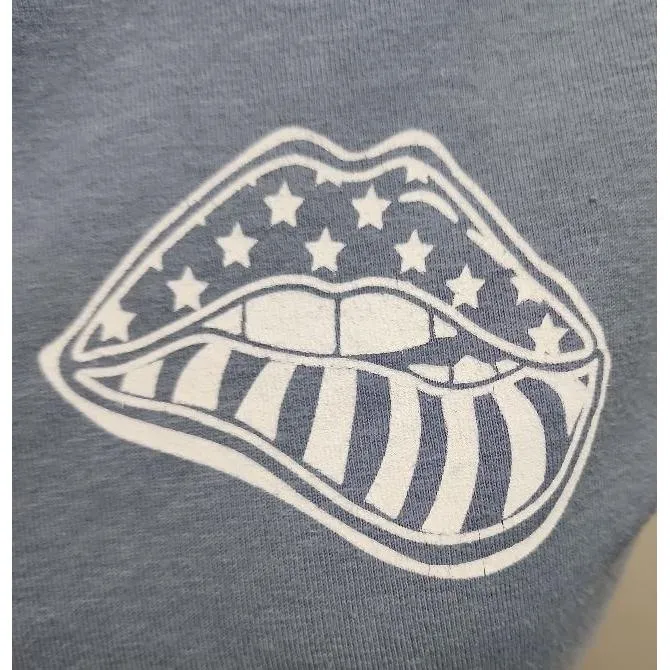 ComfortWash T Shirt Womens Size Small Blue Graphic Short Sleeves Crew Neck Retro - Image 3