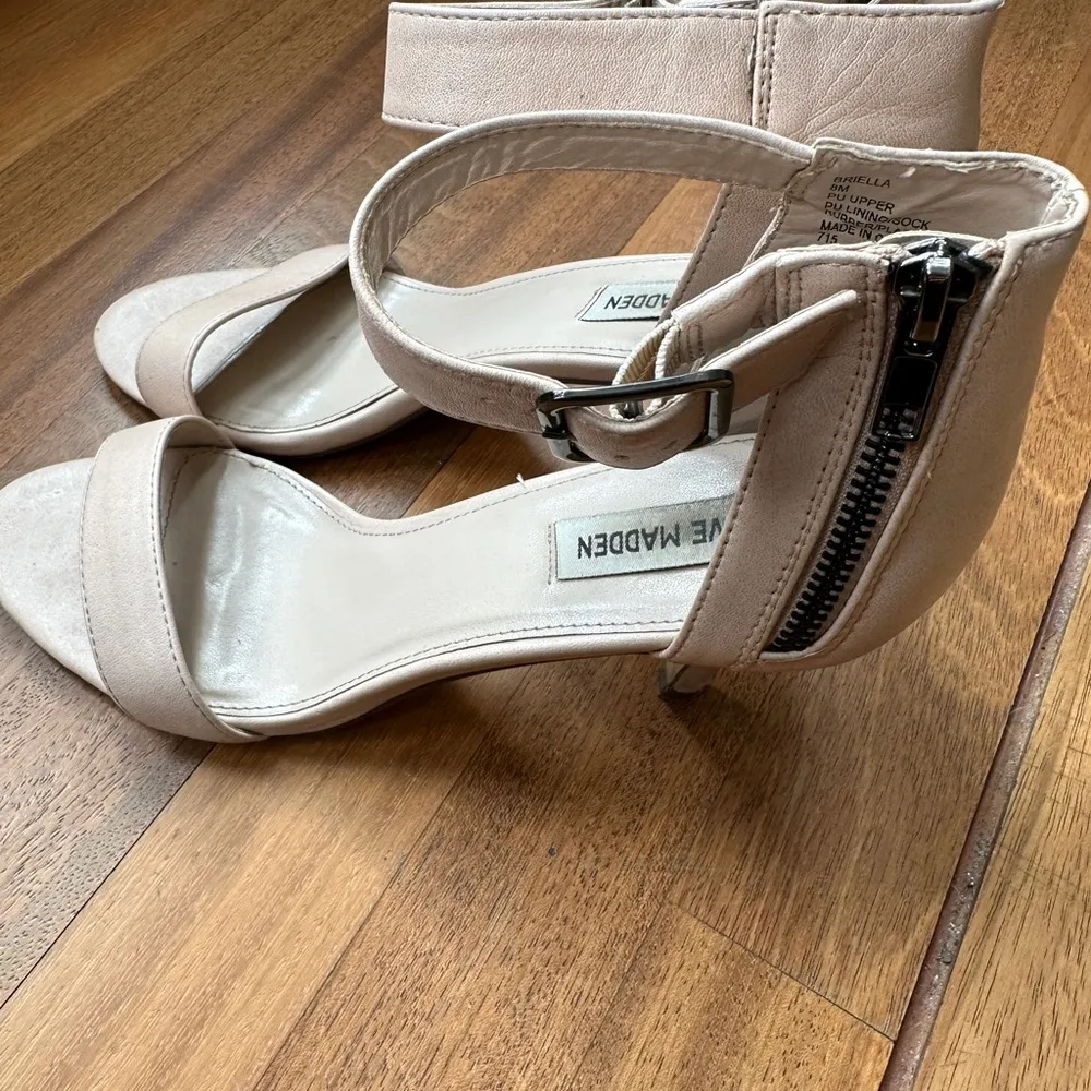 Steve Madden Zipper Briella Heel in Blush, Size 8M - Image 3