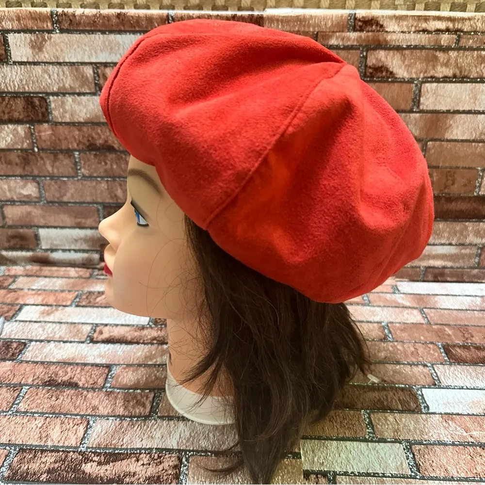 Frank Olive / Neiman Marcus vintage 1960’s 1970’s Red Beret Hat - Image 5