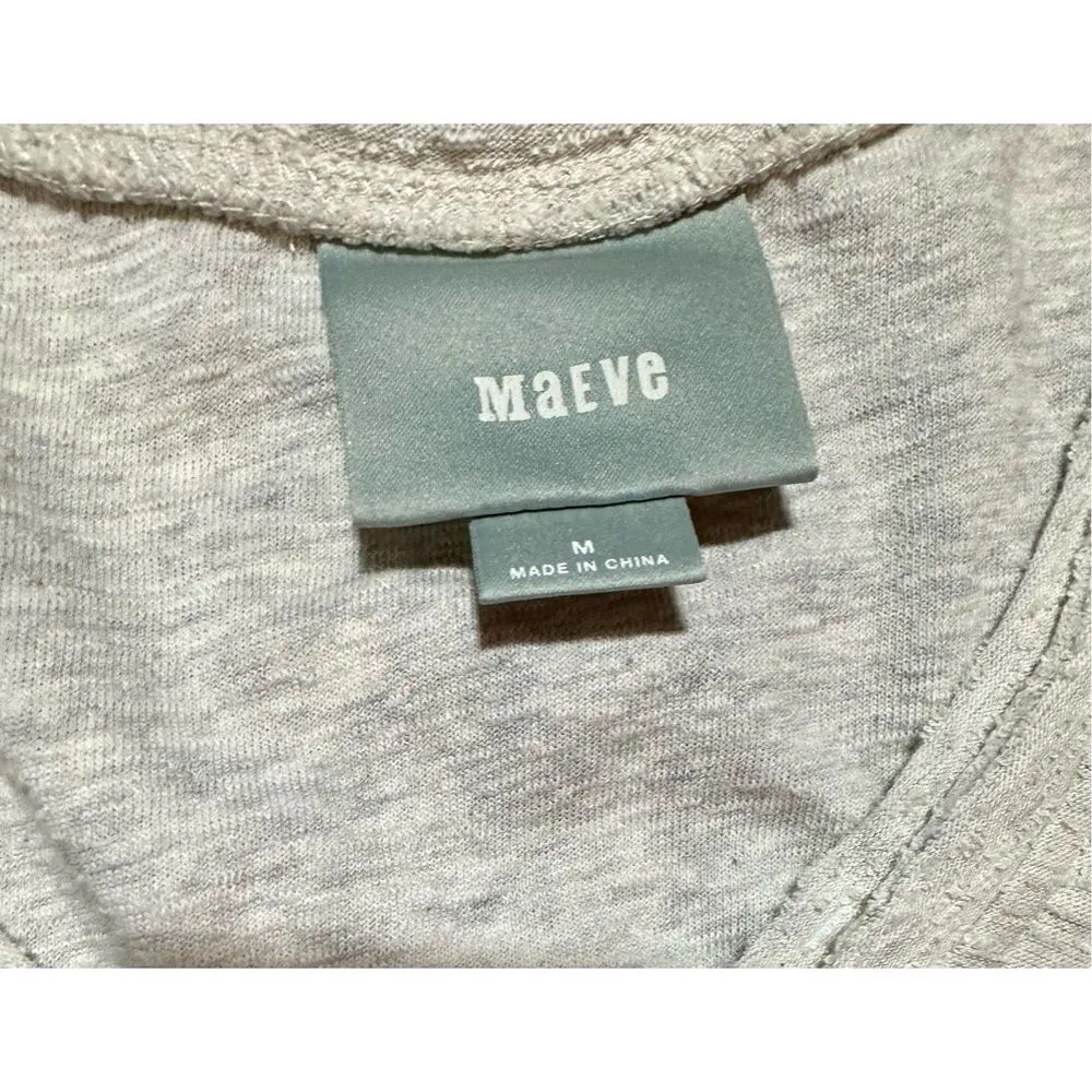 Maeve Anthropologie lagenlook Northward Swing Dress Patchwork Neutral Linen Cott - Image 5