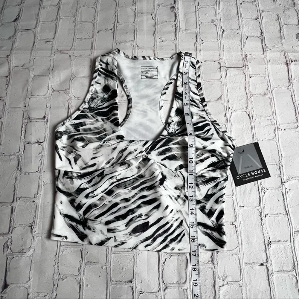 Cycle House Powered By Marika Long Line Sports Bra Sz S White - Image 2