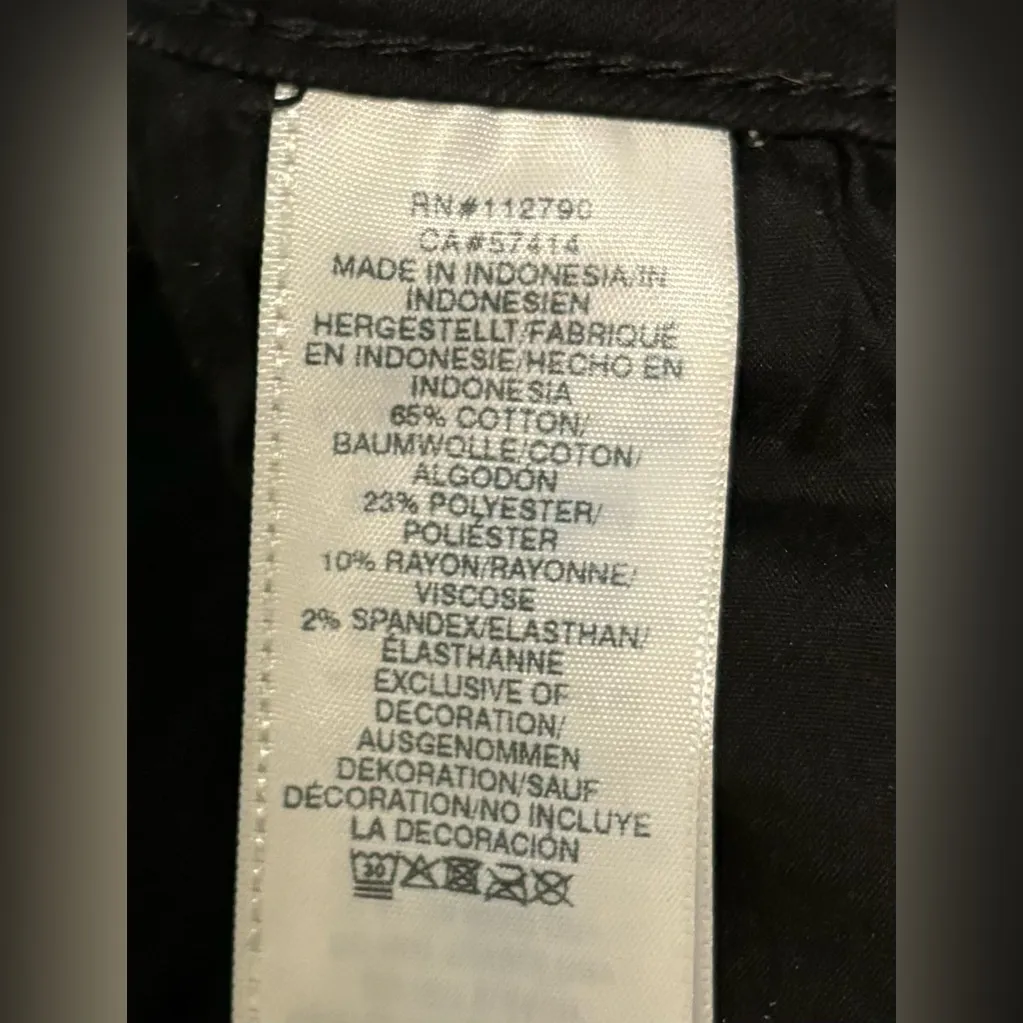 True Religion Halle Single Needle Mid Rise Super Skinny Black Jeans Size 30 - Image 11