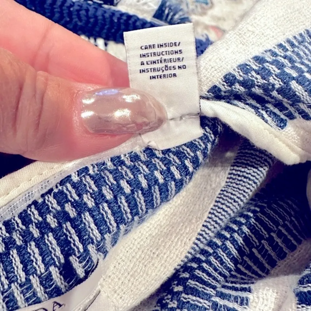 SCOTCH SODA MAISON JOLIE VAGABONDE STRIPED BLUE WHITE HOODED FRINGE SLEEVE TOP - Image 4