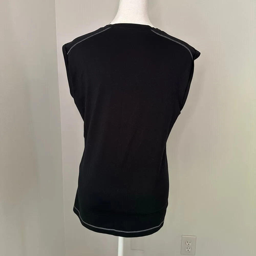 Alo black sleeveless tank top size L - Image 4