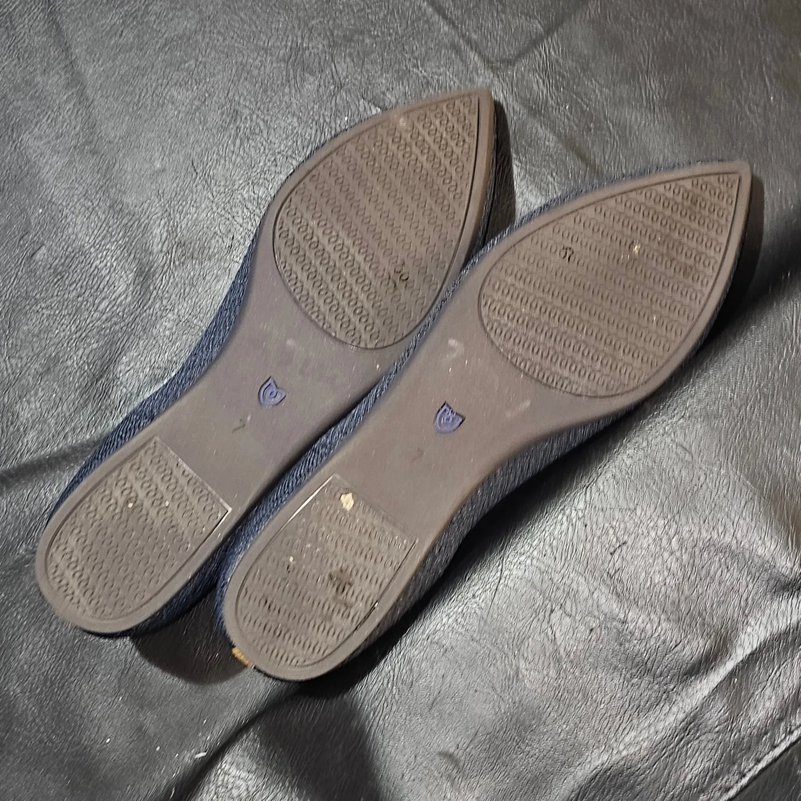 Rothy's Womens Navy Blue The Point Ballet Flats Shoes 7‎ - Image 9