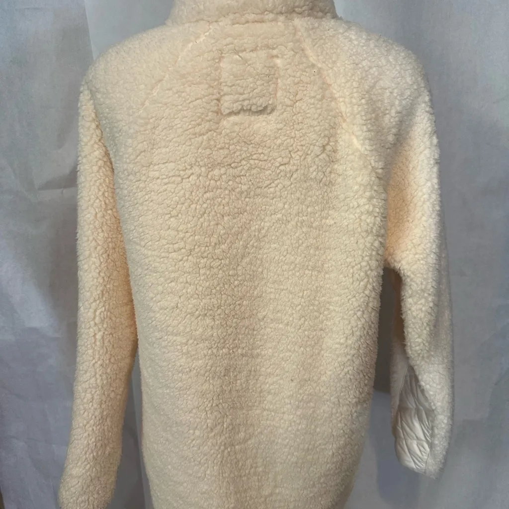 Abercrombie & Fitch Cream Teddy Jacket - Image 3