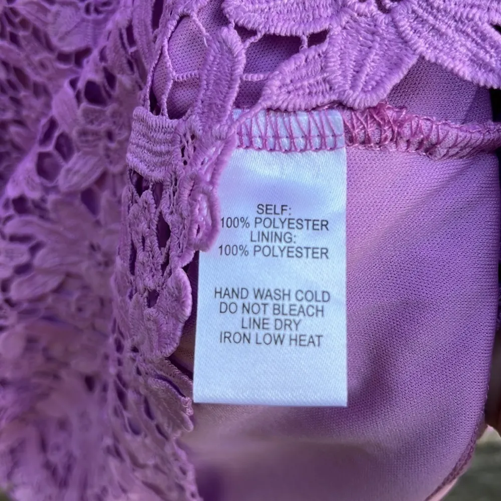 NWT Lulus Sweetie Lavender Lace Dress Size XS - Image 11