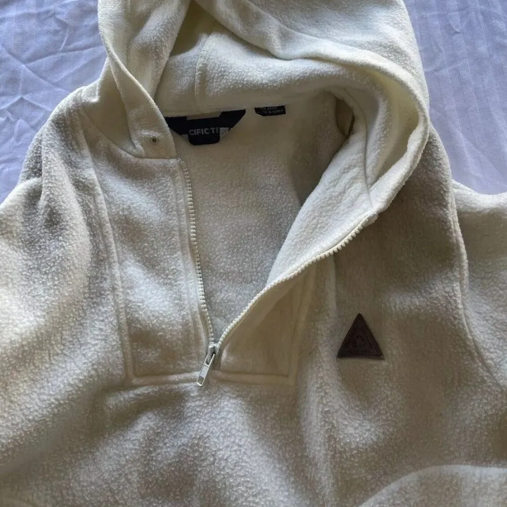 Vintage Pacific Trail 1/4 Zip-Up Cream White Jacket Women’s Size M #39441 90s - Image 12