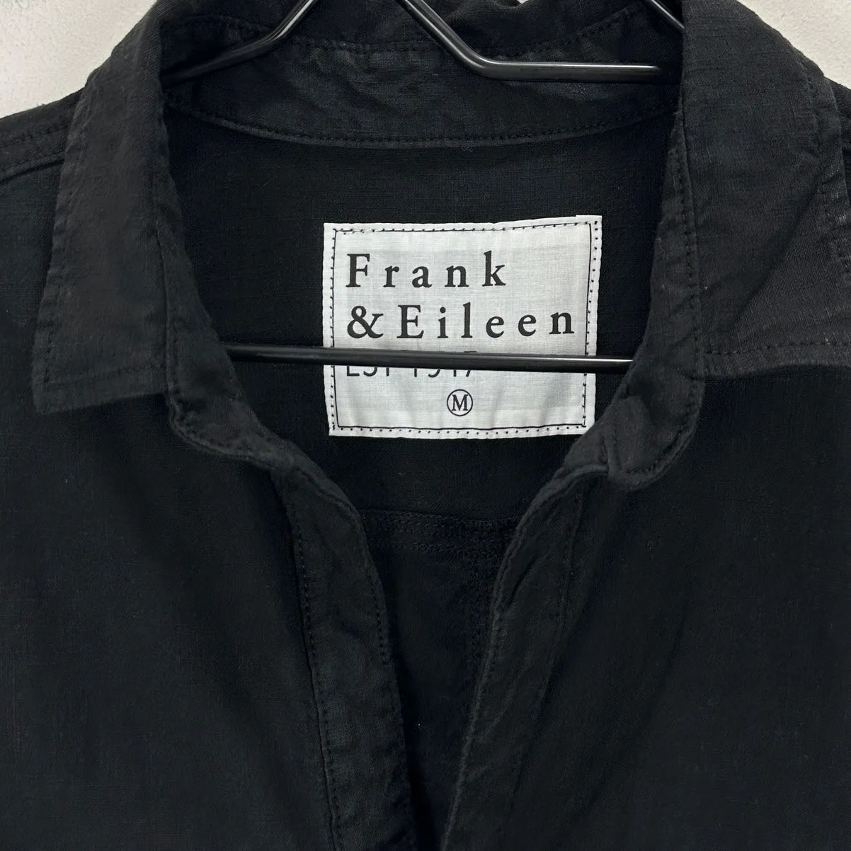 Frank & Eileen Southern Ireland Utility Shirtdress Long Sleeve Stretch Black M - Image 5