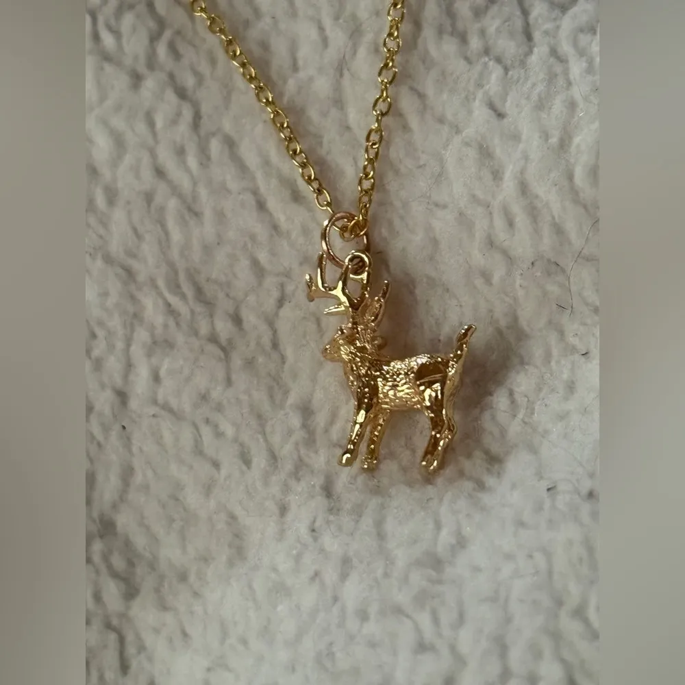 Deer Necklace NWT Gold - Image 2