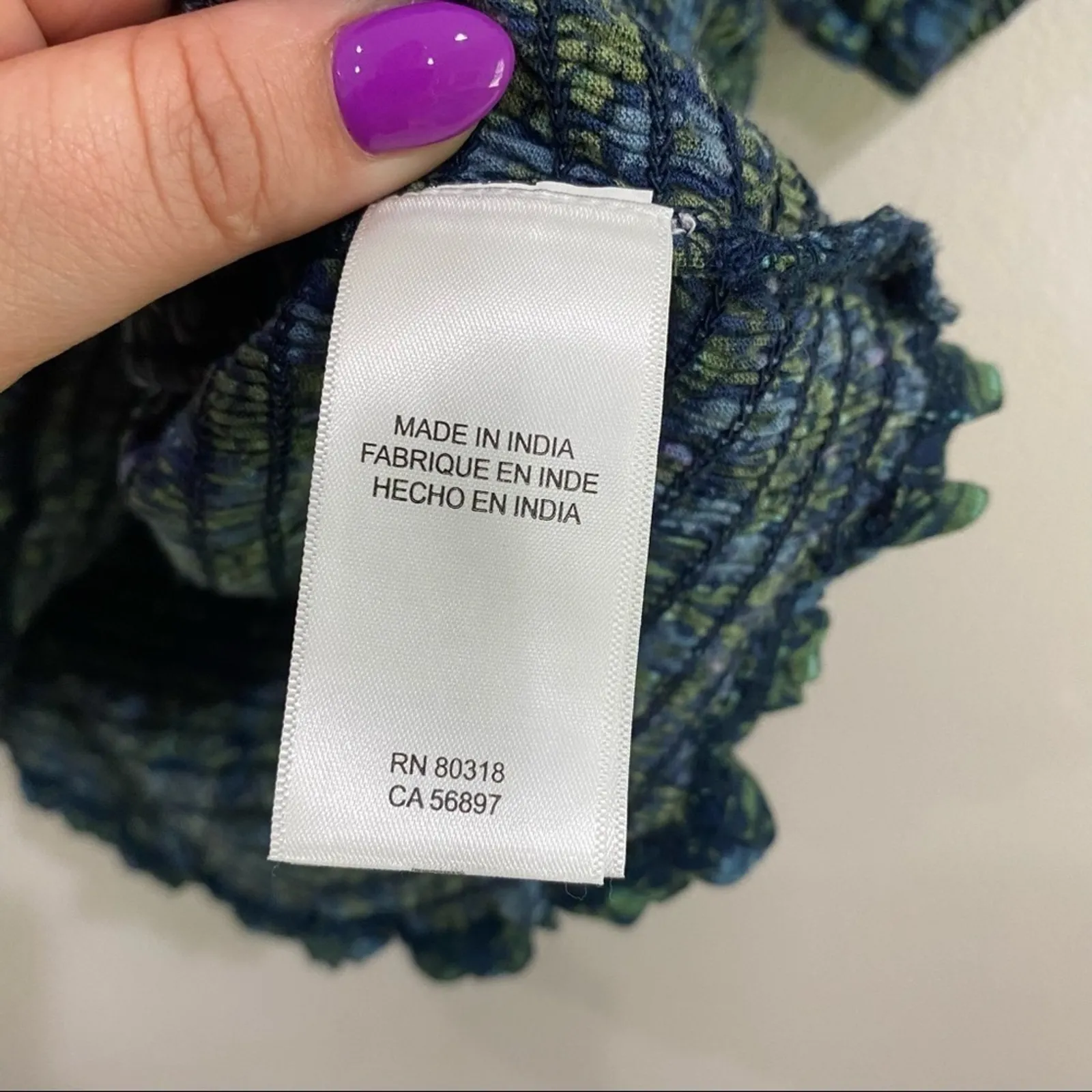 Lucky Brand Smocked Short Sleeve Square Neck Puff Sleeve Top Boho Chic Sz L NWT - Image 10