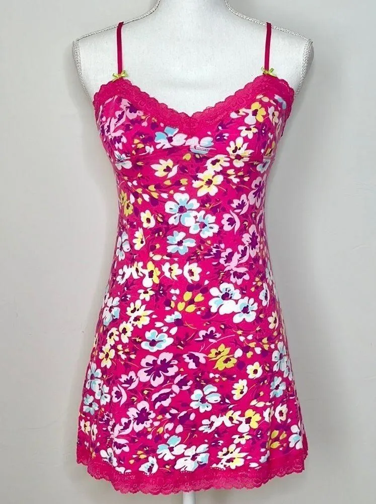 Old Navy Y2K Floral Cotton Slip Dress - Image 5