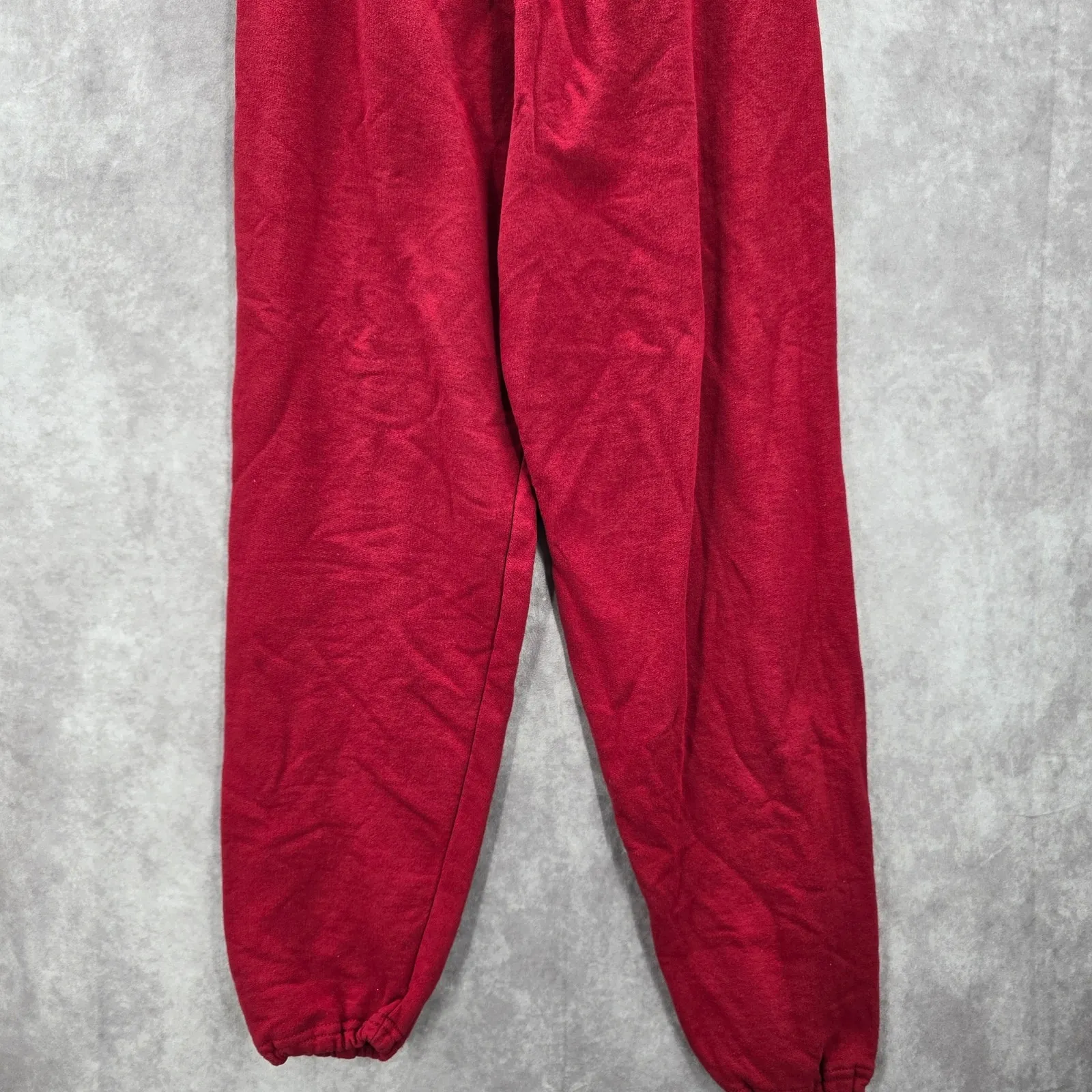 Red Oak Red Pullon Trousers Jogger Cotton Sweatpants Fleece Bottom Pants S Small - Image 4