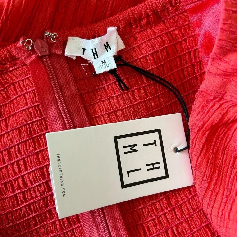 THML Josie Bow Twist Dress Size M - Image 9