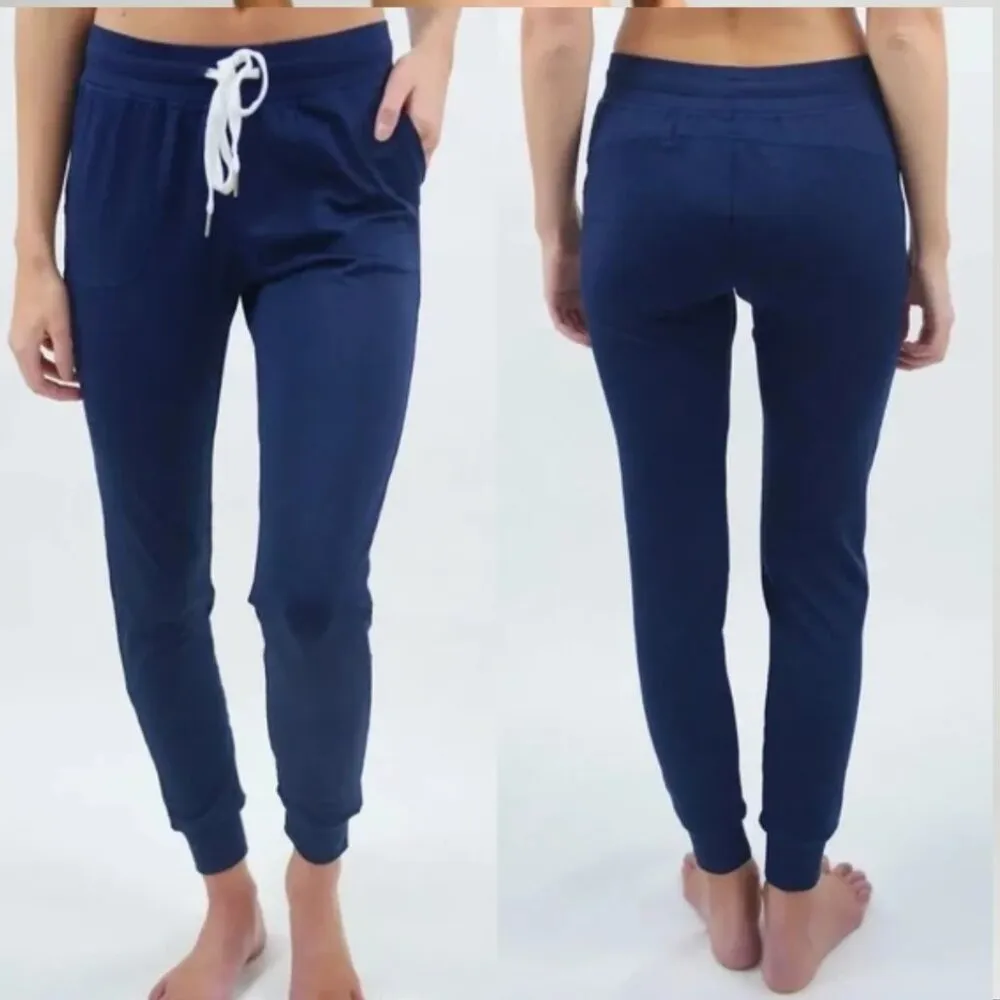 Zyia Active Navy Blue Cozy Jogger Pants Women's Medium NWT - Image 2