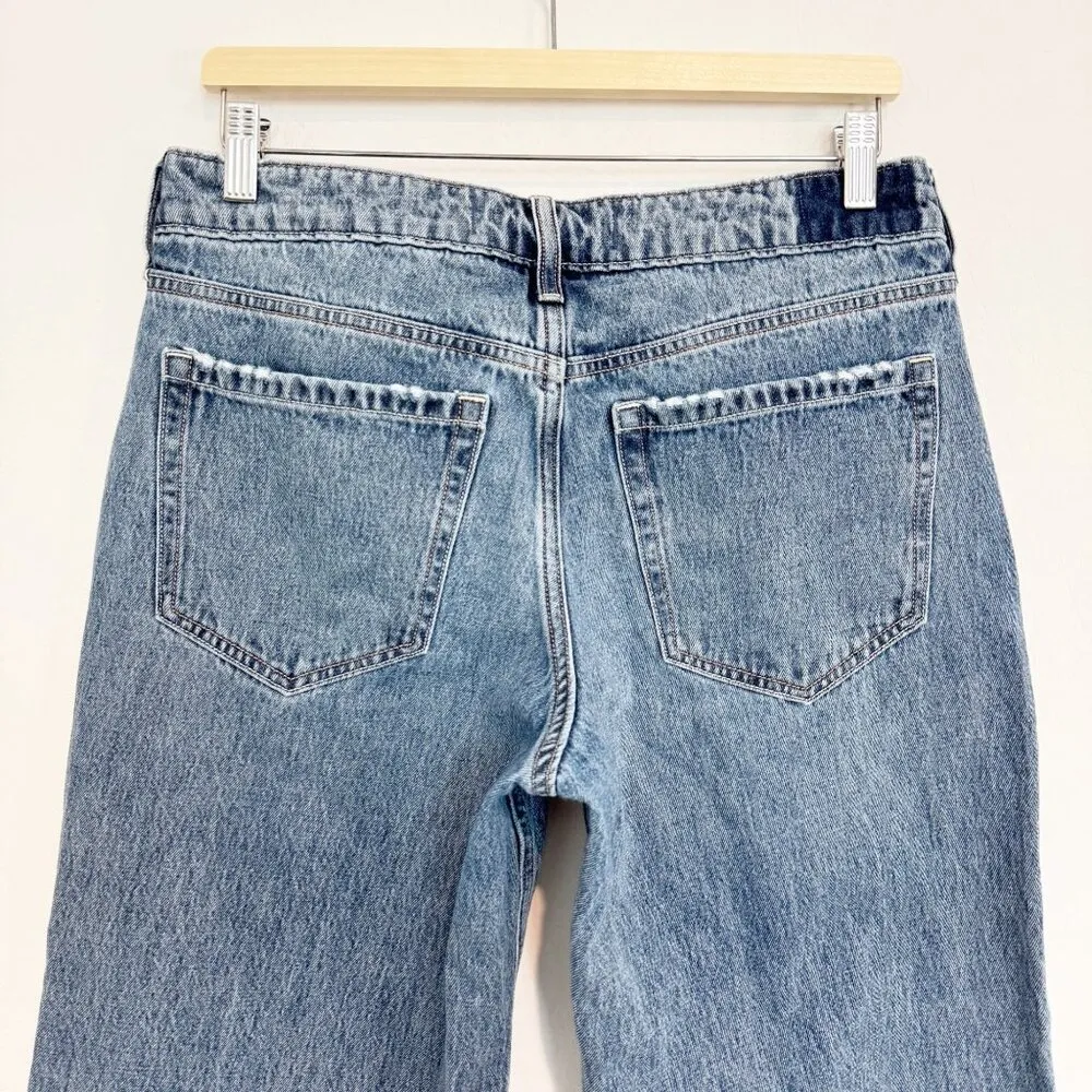 Denim Low Rise Baggy Jeans Wide Leg Slouchy Grunge Casual 28 Short - Image 8