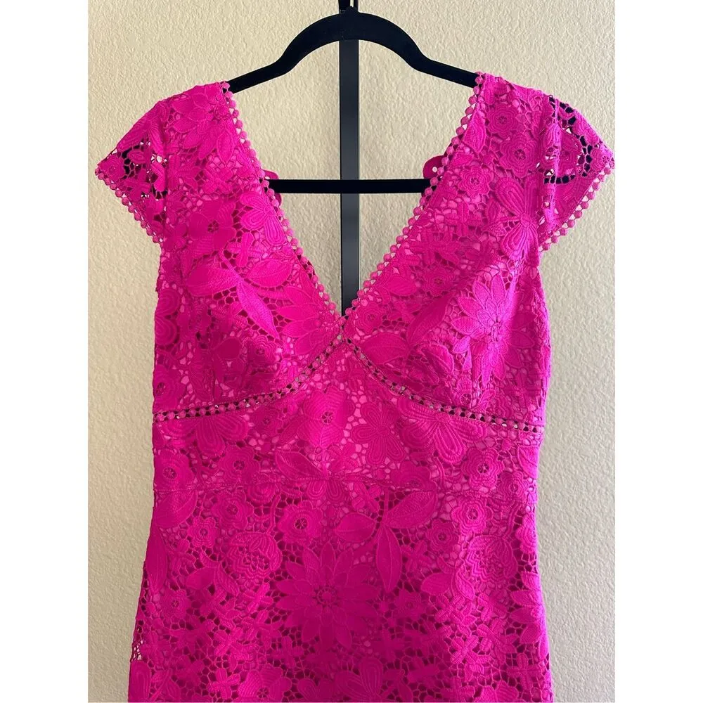 Generation Love Julie Lace Dress in Hot Pink Size XS - Image 5