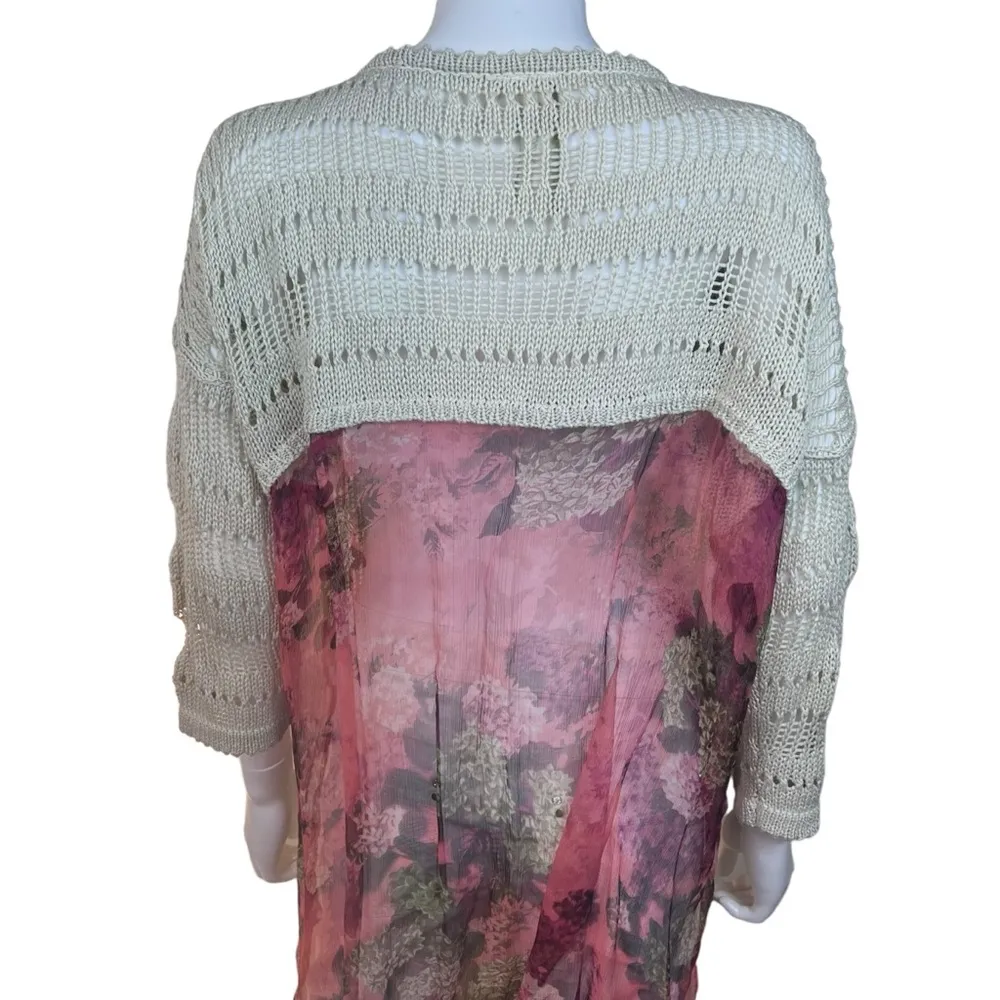 Aratta Silent Journey Bohemian Sweater Top Size L - Image 4