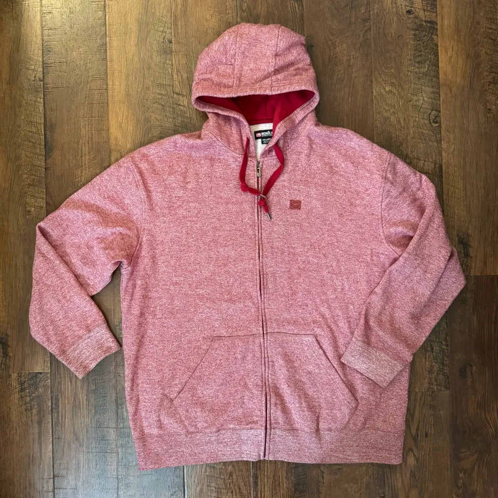 ECKO UNLTD (Unlimited) heathered red zipper hoodie, plus size 3X Large - Image 4