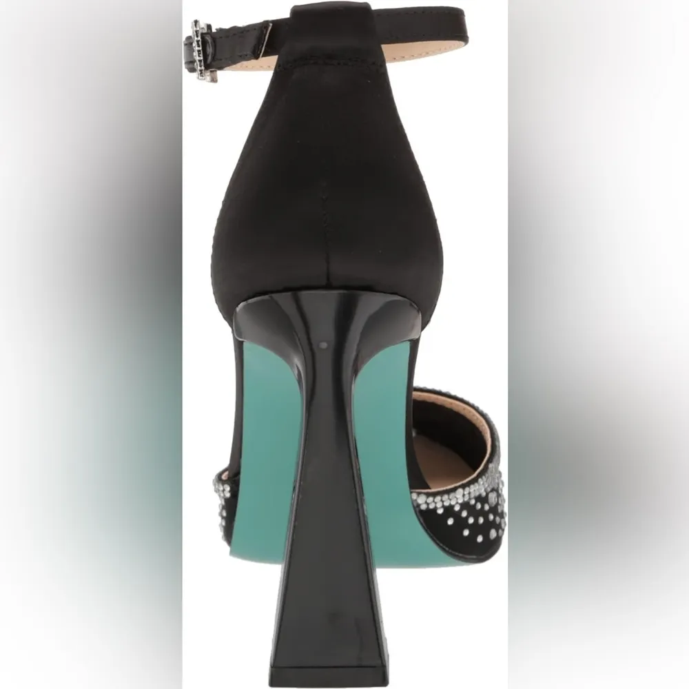 🆕Betsey Johnson Viola Womens Rhinestone Pointed Toe Pumps SZ 8.5 - Image 5