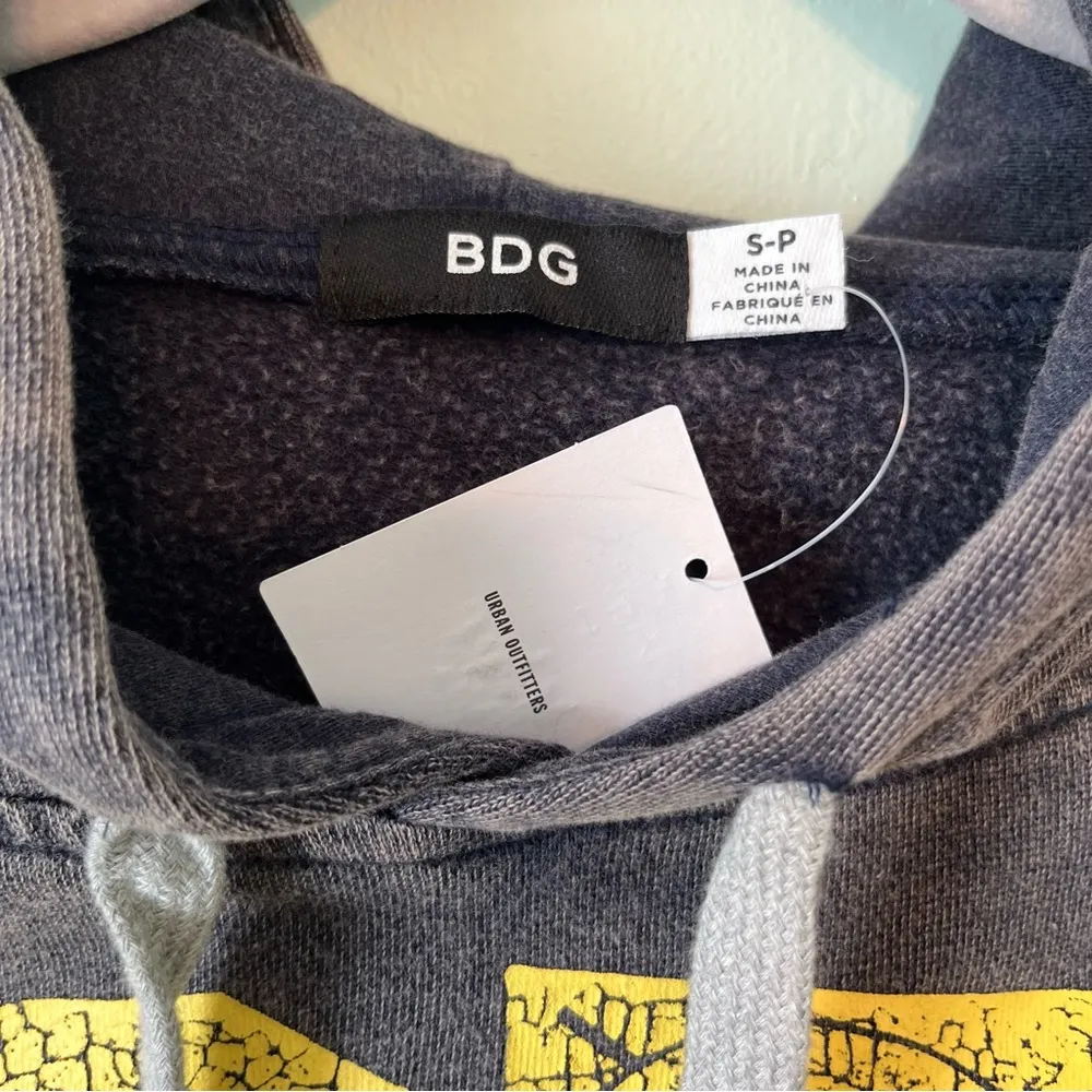 BDG Vipers Hoodie Sweatshirt Urban Outfitters Grey-Blue Sz S NWT Lightweight - Image 6