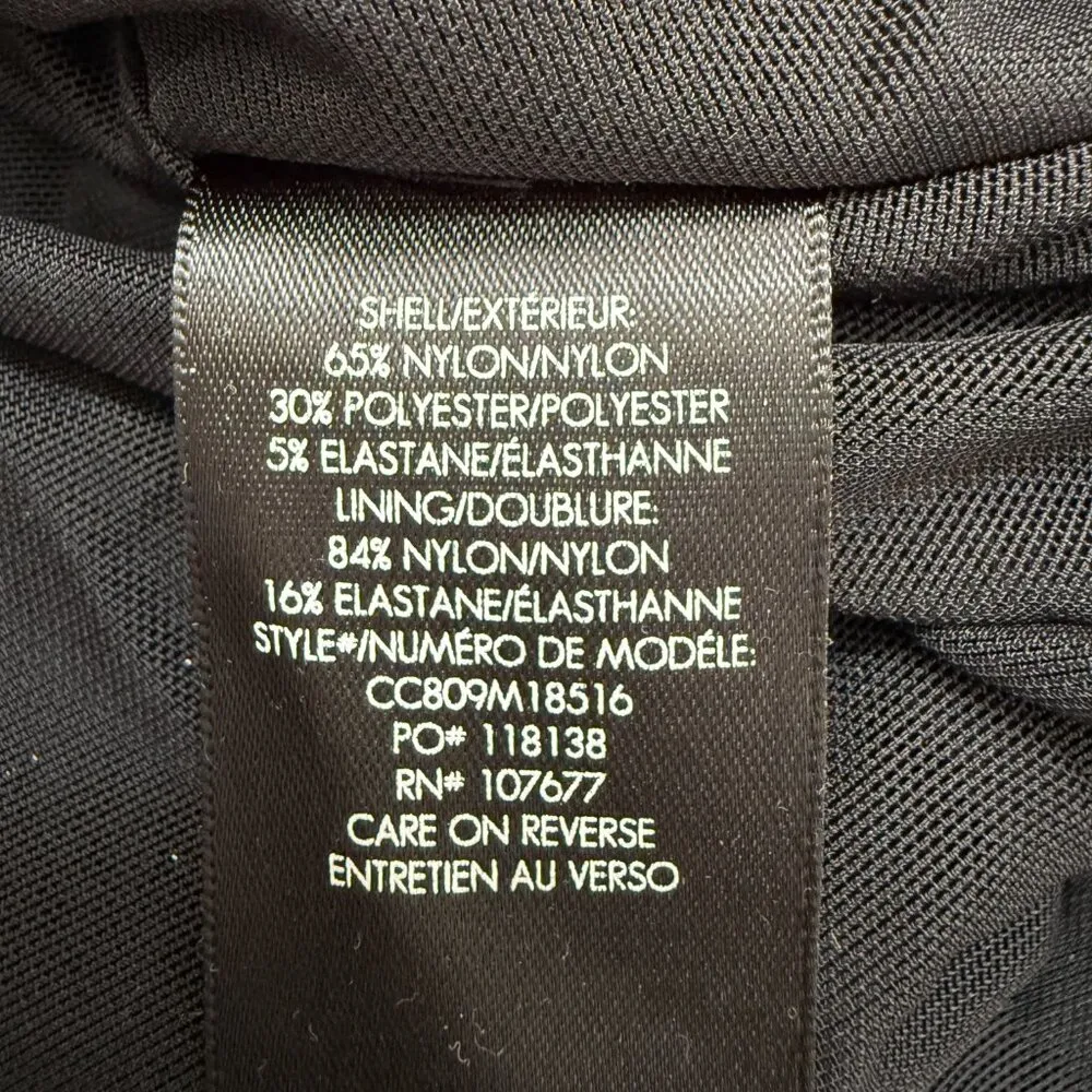 Alice + Olivia Coco Metallic Midi Dress Women's 2 Silver V-Neck Tie Waist Party - Image 17