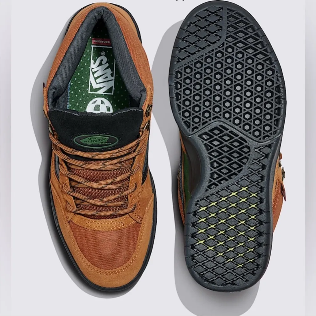 Vans Skate Zahba Mid Shoe Ginger Root Women 9.0US Mens 7.5US - Image 10