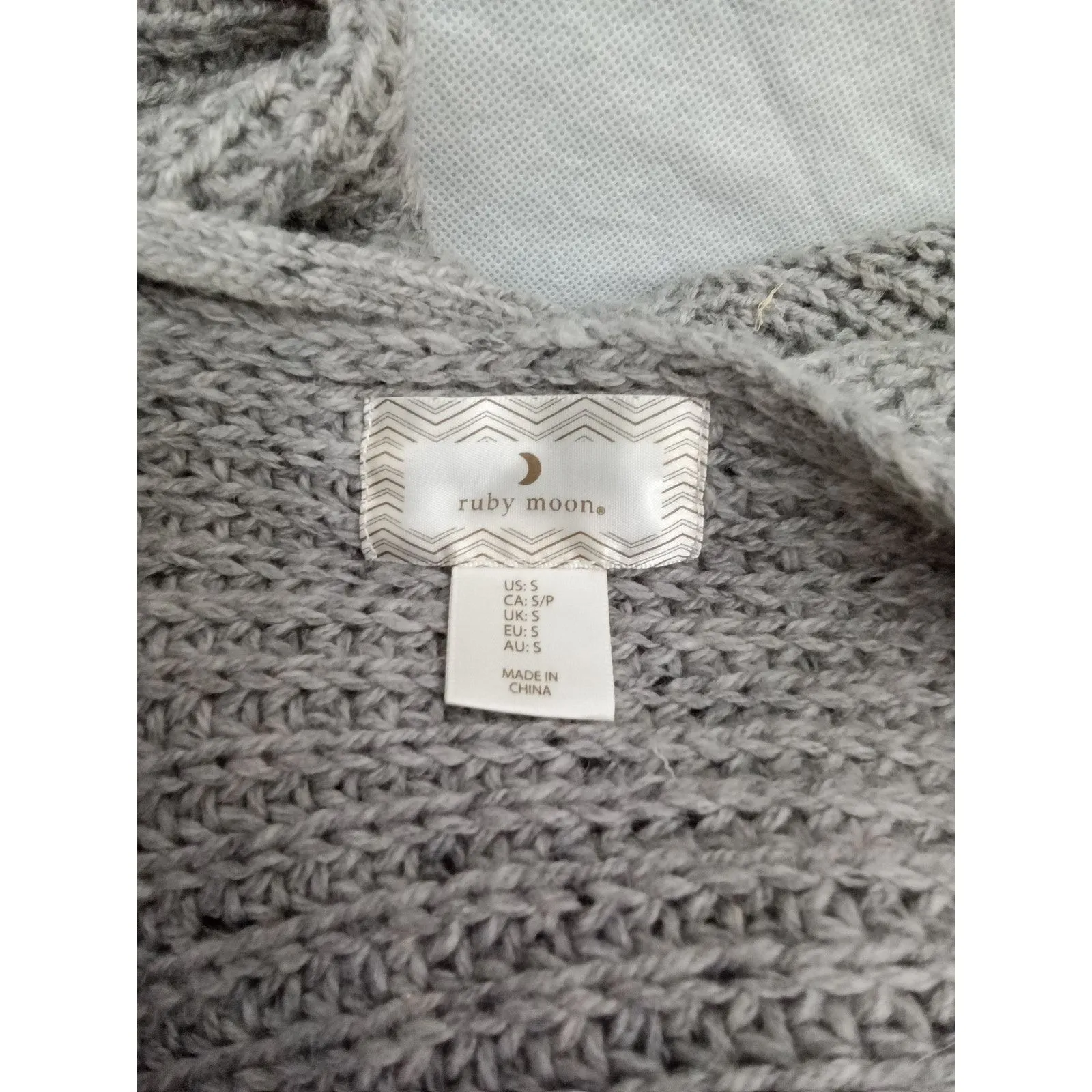 Ruby Moon sz sm gray crop sweater wool‎ blend - Image 9
