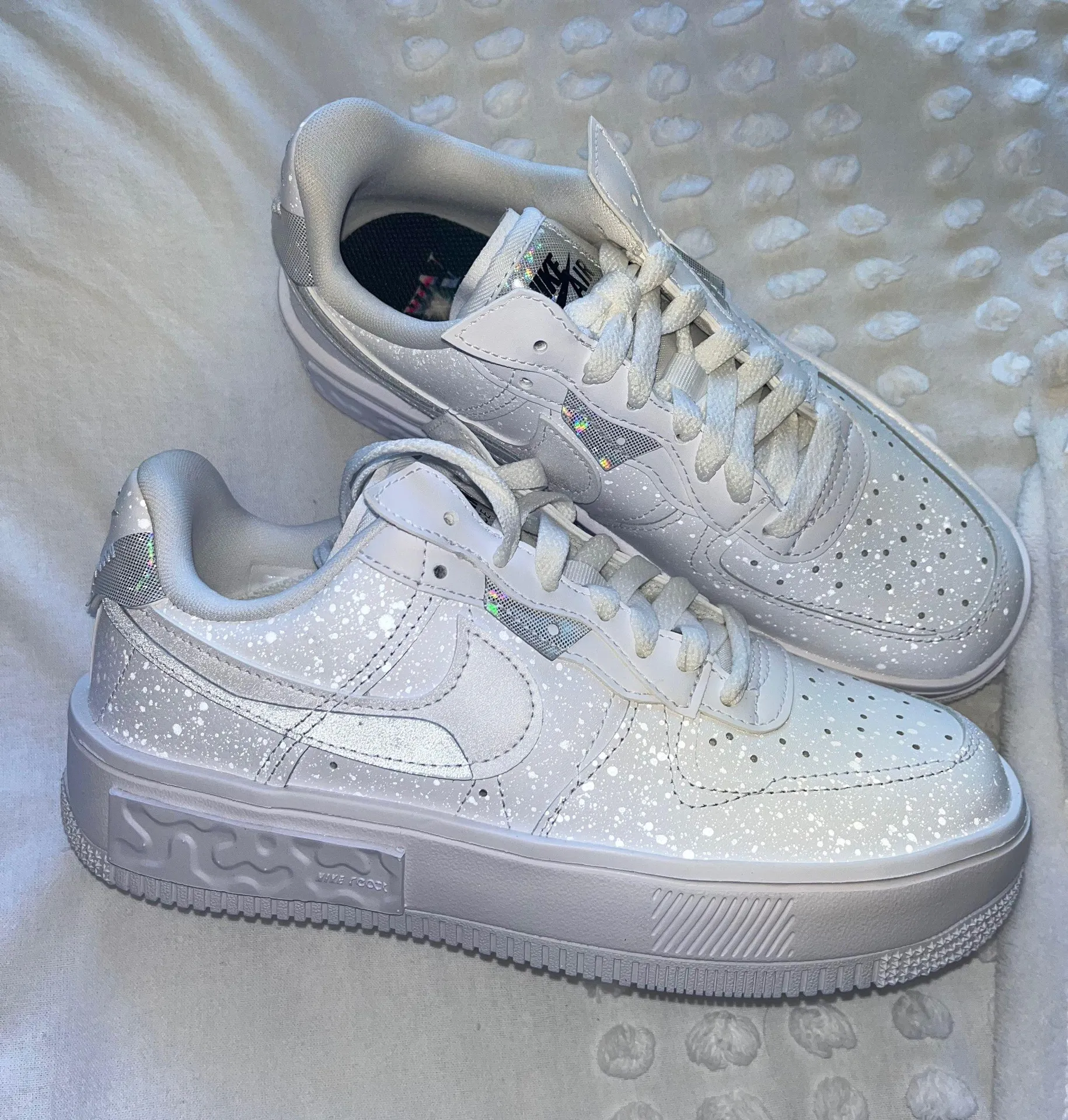 grey glitter air force