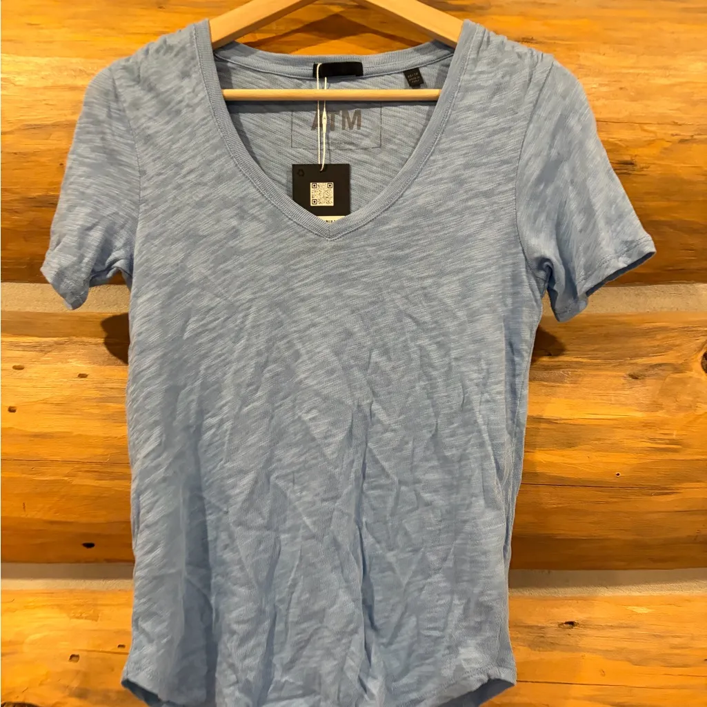 NWT ATM Slub Jersey size S Blue - Image 2