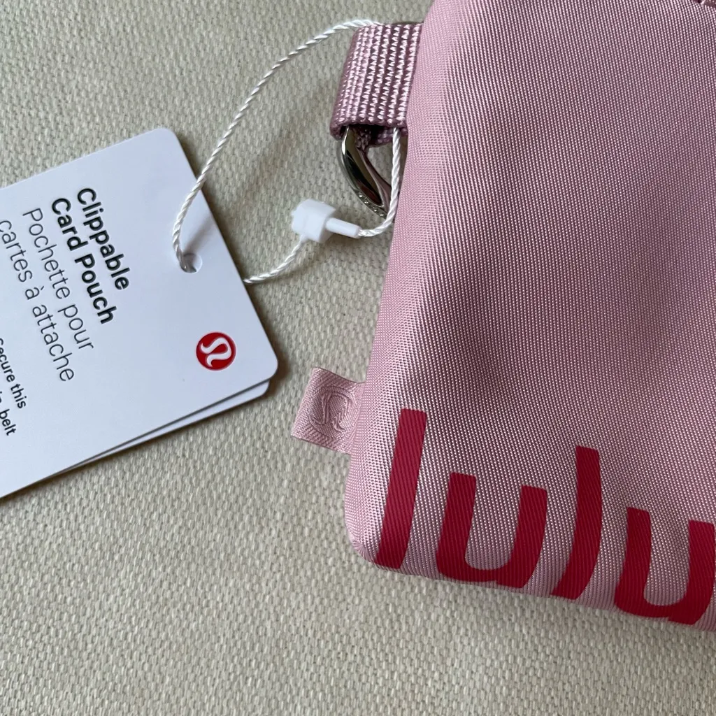Lululemon  Clippable Card Pouch - Pink Haze - Image 3