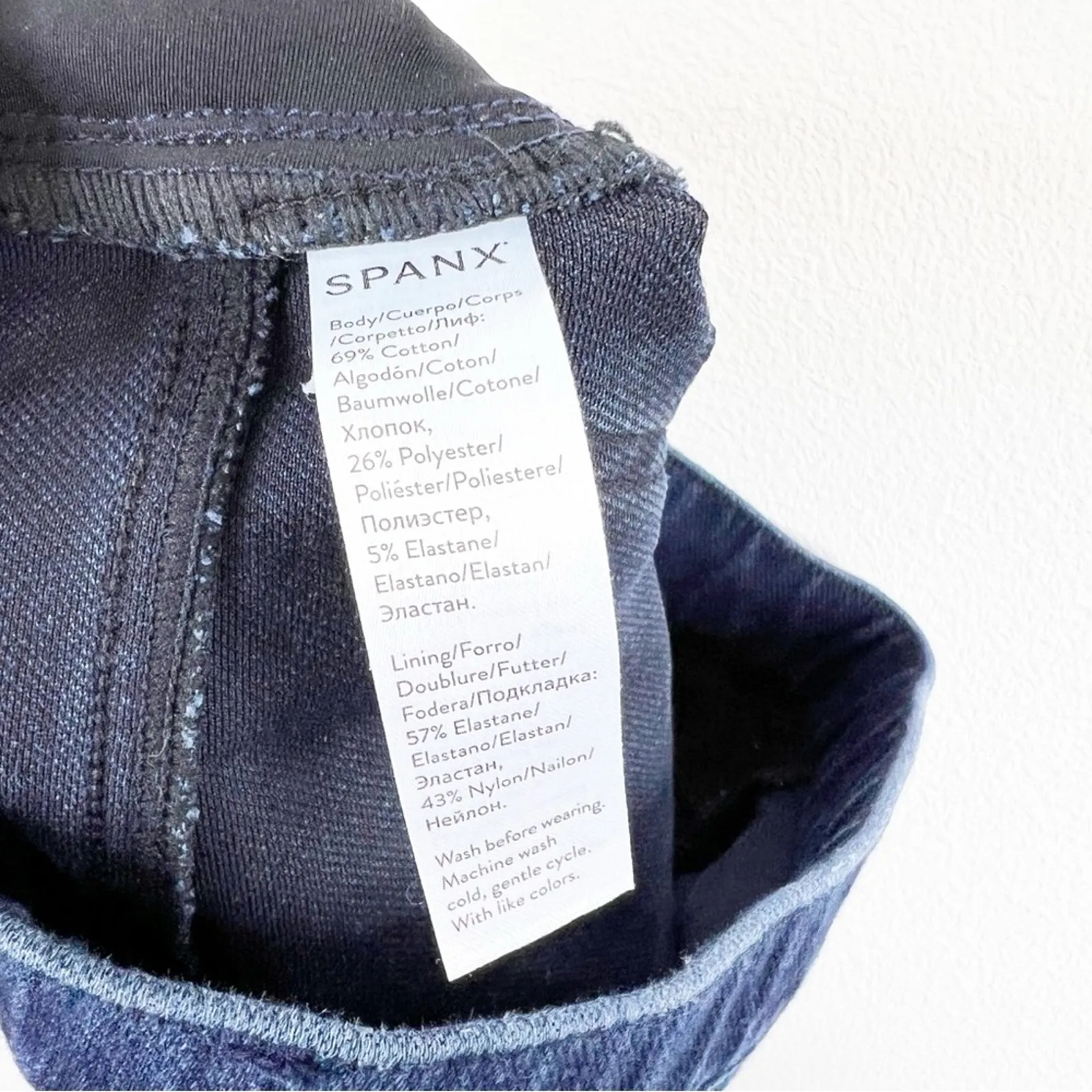 Spanx  Pull‎ On Denim Skinny Jeans S Blue - Image 6