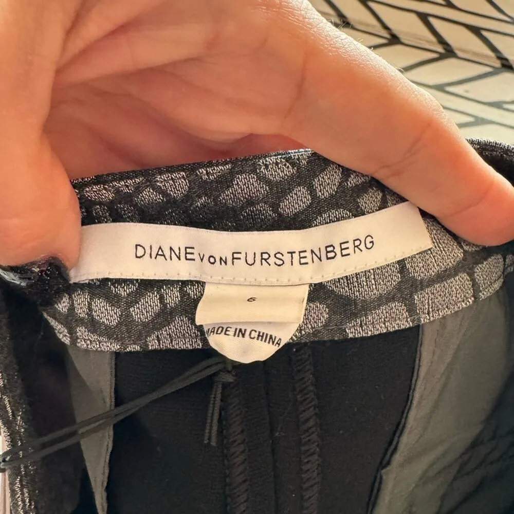 Diane Von Furstenberg Alexis snakeskin trousers size 6 NWT - Image 7