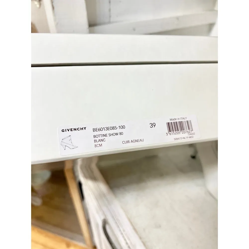 Givenchy Bottine Show 80 Foldable Ankle Fashion Bootie White Women's 39 / 8.5 - Image 11