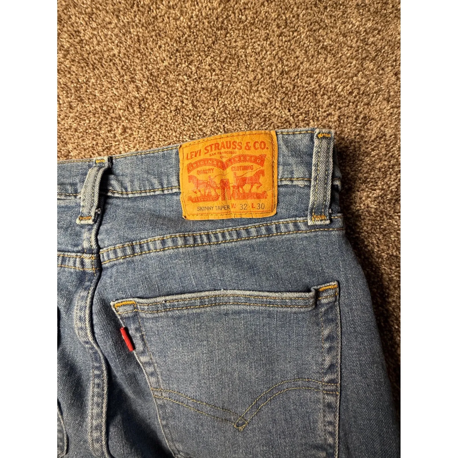 Levi Strauss & Co Skinny Taper Jeans W32 L30 Medium Wash Denim Women shaping Blue Size 32 - Image 6