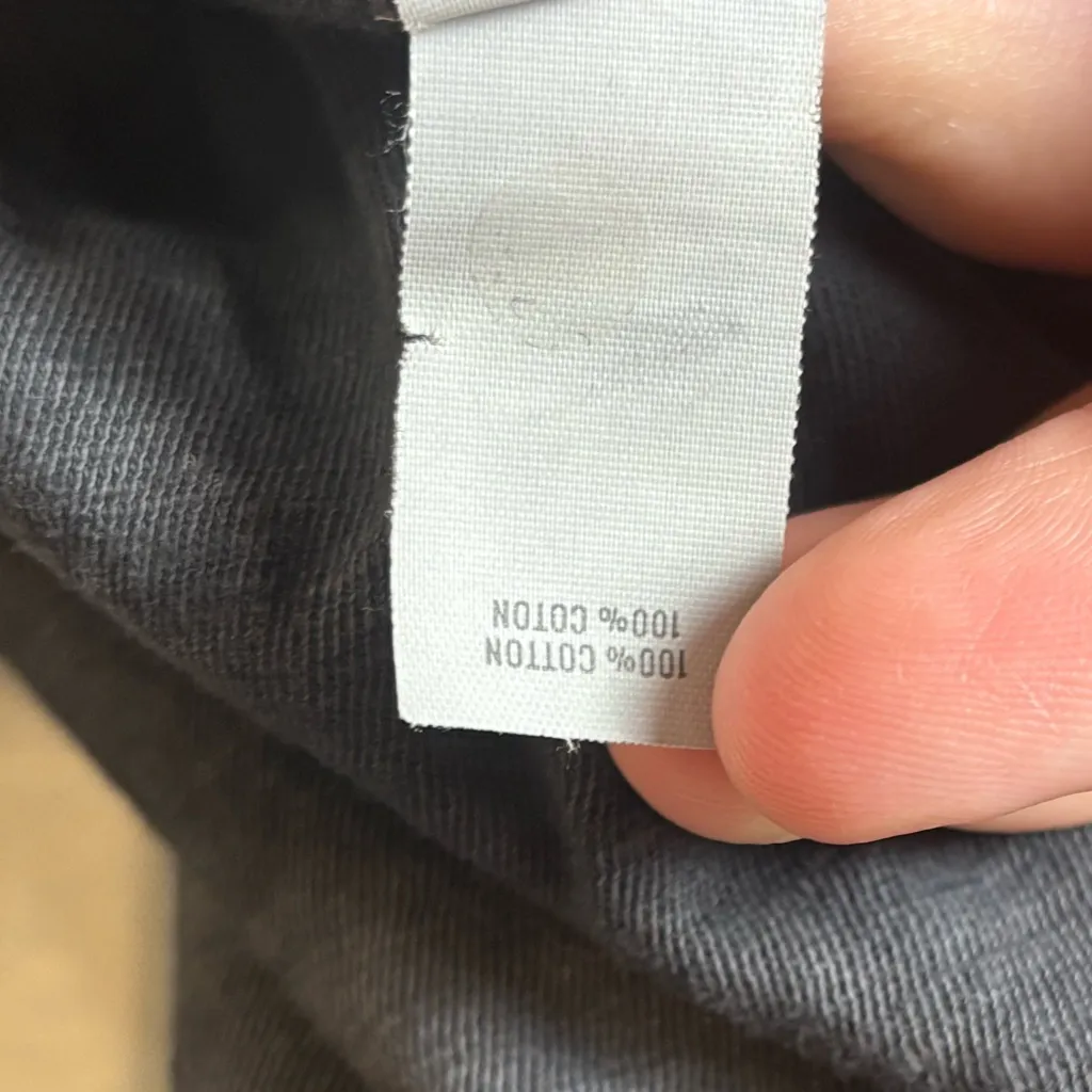 Aerie Woman’s Charcoal Grey Long Sleeve Lightweight Semi Cropped Tee Size XS - Image 4