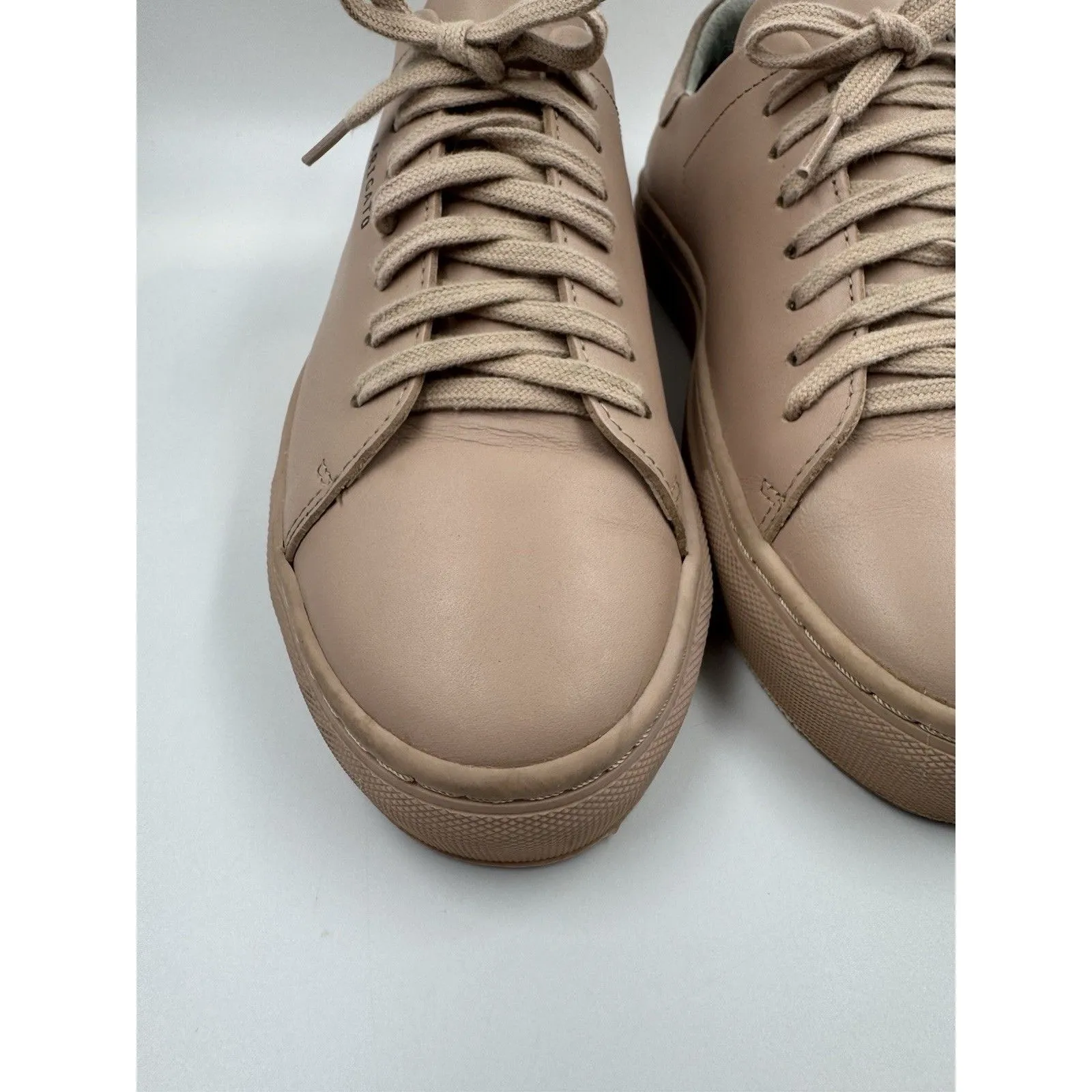 AXEL ARIGATO Leather Sneaker Shoes Size 7.5 Pale Nude Pink Trainers 98174 - Image 4