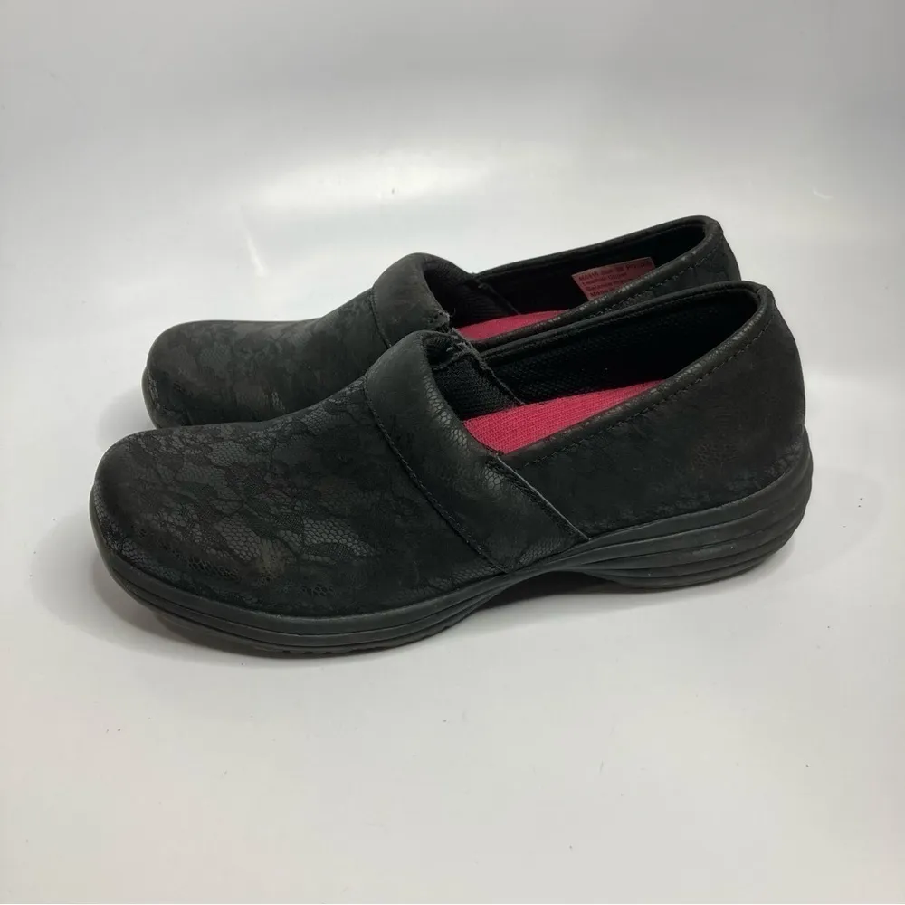 Sanita‎ clogs o2 black leather floral size 38 - Image 4