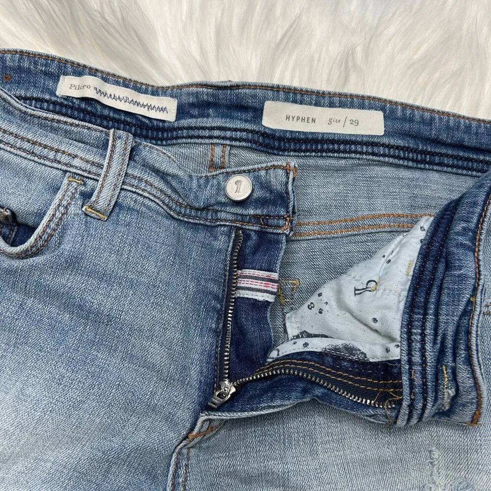 ANTHROPOLOGIE PILCRO Denim Shorts Womens Size 29 Distressed Cuffed Summer Casual - Image 3