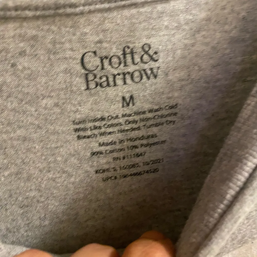 Croft & Barrow Womens Gray Tee T Shirt M 38” Southern Sailing Lighthouse Beach - Image 4